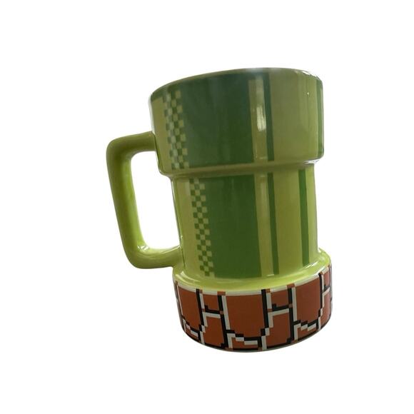 Super Mario Nintendo Coffee Mug Green Warp Pipe Thinkgeek Video Game NES - Picture 4 of 12